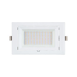 Ledkia Spot Downlight LED 38W Rectangulaire Orientable 130 lm/W LIFUD Coupe 210x125 mm Blanc Chaud 3000K