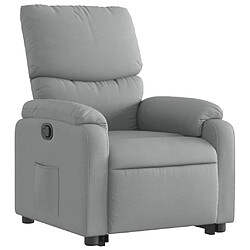 Avis vidaXL Fauteuil inclinable Gris clair Tissu