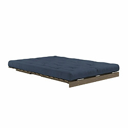 Avis Inside 75 Canapé convertible futon ROOTS pin carob brown matelas navy couchage 140x200 cm