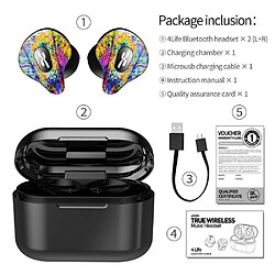 Universal Véritable mini casque Bluetooth sans fil, stéréo, bouchons d'oreille sportifs, suppression du bruit, oreilles, téléphone, mains, microphone, écouteurs.