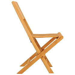 Maison Chic Lot de 2 Chaises de jardin,Fauteuil d'extérieur pliantes 47x61x90 cm bois massif teck -MN34428 pas cher