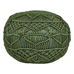 Beliani Pouf AADHI Vert 50 cm 50 cm