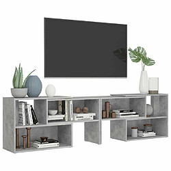 Acheter Maison Chic Meuble TV scandinave - Banc TV pour salon Gris béton 149x30x52 cm Aggloméré -MN45454