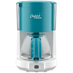 Cafetière filtre 12-15 tasses 1000w bleu turquoise - CM276410 - TEFAL