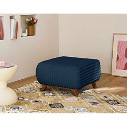 Bestmobilier Cristal - pouf modulable - 65 cm - en fausse fourrure côtelée pas cher