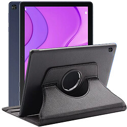 Etui rotatif en simili cuir + verre trempé pour Huawei MatePad T10S 10.1" - Noir -Visiodirect-