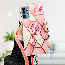 Avis Avizar Coque Samsung Galaxy A32 Motif géométrique avec Cordon Amovible rose