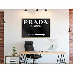 Paris Prix Affiche Murale Encadrée Prada Black 90 x 60 cm Or