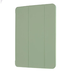 Coque en TPU + PU triple vert clair pour votre Apple iPad Pro 11 pouces (2020)/(2018)