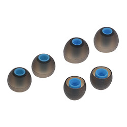 3.8mm silicone écouteurs intra-auriculaires couvre earbud conseils 3 paires noir bleu pas cher