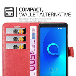 Avis Cadorabo Coque Alcatel 3C Etui en Rouge