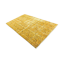 Vidal Tapis de laine 226x135 jaune Ultra Vintage