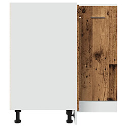 Acheter vidaXL Armoire de cuisine vieux bois 75,5x75,5x81,5 cm bois ingénierie