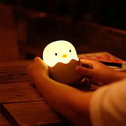 Universal Veilleuse rechargeable en forme de poulet œuf lumineux doux dessin animé lampe comptines pour les enfants cadeau d'anniversaire | Veilleuse LED (lampe thermique) pas cher