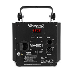 Avis Beamz Magic 1 Derby Stroboscope / Jeu de lumière UV - 9x LED couleur - 7 canaux DMX - Noir