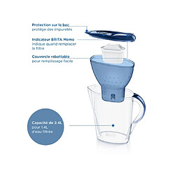 BRITA Carafe Marella XL bleu 1 cartouche MAXTRA PRO