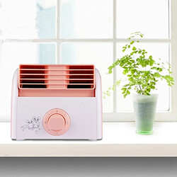 Wewoo Ventilateur rose pour dortoir / chambre à coucher / salon / bureau, 3 types de mode de vitesse, AC 220V 30W Turbine sans lame Mini muet de bureau