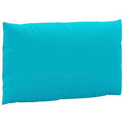 Maison Chic Lot de 2 Coussins Confort,Coussins de palette turquoise tissu Oxford -GKD51429 pas cher