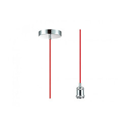 Luminaire Center Suspension design Dreifa Chrome poli 1 ampoule 6,7cm