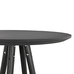 Acheter Mes Table de bar ronde 60 cm en hêtre noir - BALTIC