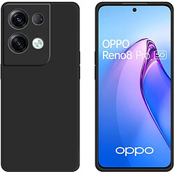 Coque Silicone Couleur Noire Pour Oppo Reno 8 Pro 5G Little Boutik®