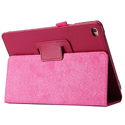 Wewoo Housse Étui Coque de protection en cuir PU à rabat horizontal avec support pour iPad Mini 2019 Magenta