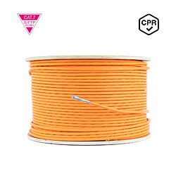 Avis Câble Réseau Nanocable Cat.7 600Mhz LSZH SFTP PIMF AWG23 305m - Couleur Orange