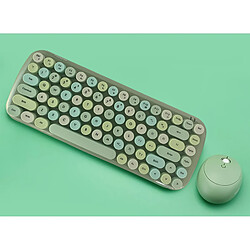 Clavier sans fil Jelly 2.4g Green mélangé