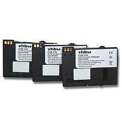 3x vhbw batterie 700mAh pour portable, fixe, téléphone Siemens Gigaset C55, Optipoint WL2 Professional Remplace L36145-K1310-X401.