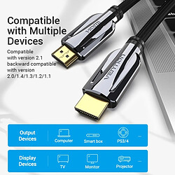 Avis Câble Vention HDMI 2.1 Mâle vers Mâle 8K - 2m - Plaqué Or - Couleur Noir