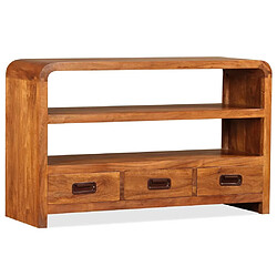 Maison Chic Meuble TV scandinave - Banc TV pour salon Bois d'acacia solide 90 x 30 x 55 cm -MN98692