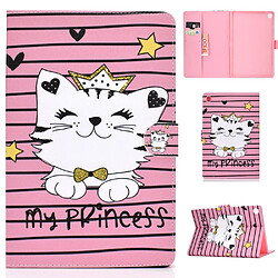 Etui en PU modèle chat princesse pour votre Samsung Galaxy Tab A 10.1 (2019)