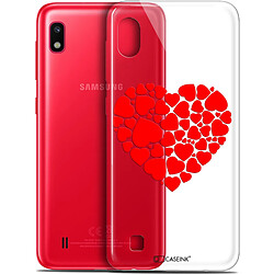 Caseink Coque Pour Samsung Galaxy A10 (6.2 ) [Gel HD Collection Love Saint Valentin Design Coeur des Coeurs - Souple - Ultra Fin - Imprimé en France]