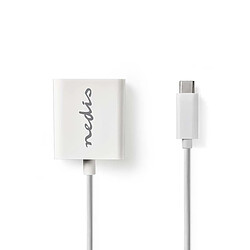 NEDIS Câble Adaptateur USB Type-C Type-C Mâle - VGA Femelle 0,2 m Blanc