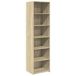 vidaXL Buffet haut chêne sonoma 50x41x185 cm bois d'ingénierie