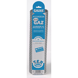 gaine accordéon - gaz - longueur 1.50 mètre - diamètre 139/146 mm - ten 015139