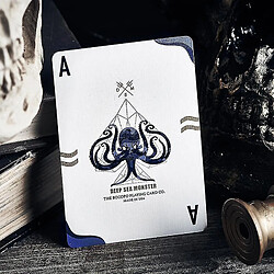 Avis Universal Cartes de poker portables perdus de monster en profondeur cartes à jouer d'éléments décoratifs avec motifs de mer