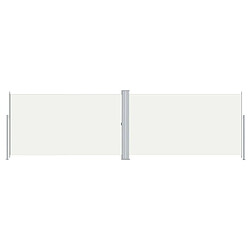 vidaXL Auvent latéral rétractable Crème 180x600 cm