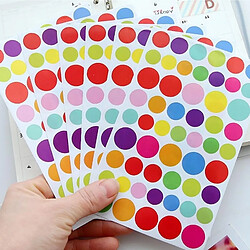 Wewoo Motif de cercle enfants créatifs album bricolage agenda aquarelle autocollant décoratif