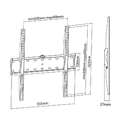 Acheter Kimex Support mural fixe pour écran TV 32"-55"