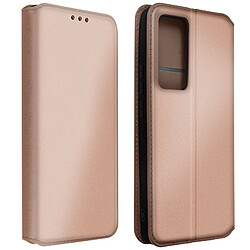 Avizar Housse pour Xiaomi 12T et 12T Pro Clapet Porte-carte Support Vidéo rose