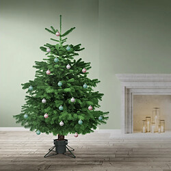 Ecd Germany Support pour sapin de Noël base d'arbre plastique/métal réservoir 2L 32x32x19 cm pas cher