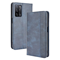 Etui en PU Fermeture magnétique de style vintage bleu pour votre Oppo A55 5G/A53s 5G