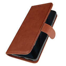 Avizar Étui pour Xiaomi Poco F6 Pro Clapet Portefeuille Support Style Vintage Marron Clair