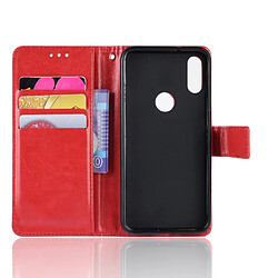 Acheter Wewoo Housse Coque en cuir à rabat horizontal Texture rétro Crazy Horse pour Xiaomi Redmi Note 7Savec porte-carte et fentes cartes et cadre photo Rouge