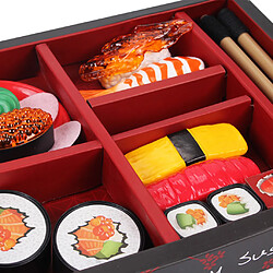 Jeu d'Imitation Ustensiles de Cuisine Jouet de Cognition pour Couleur et Forme - Nourriture de Sushi