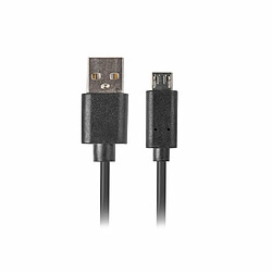 Câble Micro USB Lanberg CA-USBM-20CU-0010-BK Noir 1 m