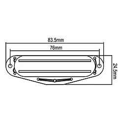 Micro double rail pour guitare électrique - Orange