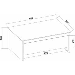 Avis Hanah Home Table basse en aggloméré Sion.