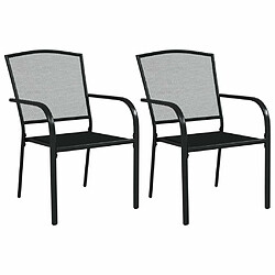 Acheter Maison Chic Ensemble de salle à manger de jardin 3 pcs,Table et chaises d'extérieur anthracite acier -GKD103242